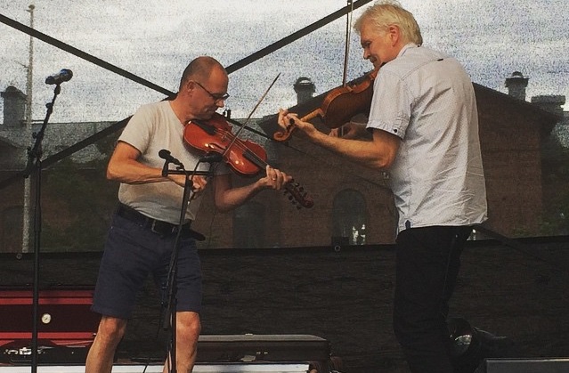 Leif Stinnerbom och Mats Berglund på Arvika stadsfest 2015. Foto: David Fryxelius.