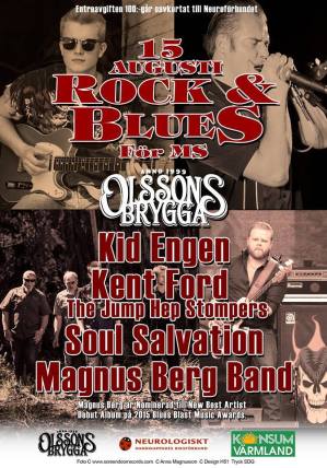 Affisch Rock & blues för MS 2015.