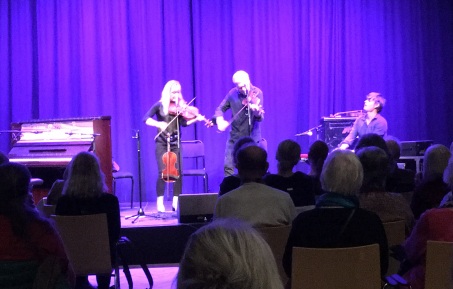 Lena Willemark, Mats Berglund och Martin Hederos på Musikhögskolan Ingesund. Foto: David Fryxelius.